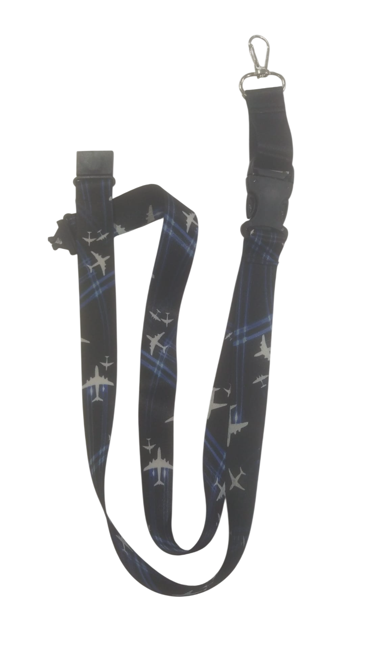 Uçak Desenli Lanyard