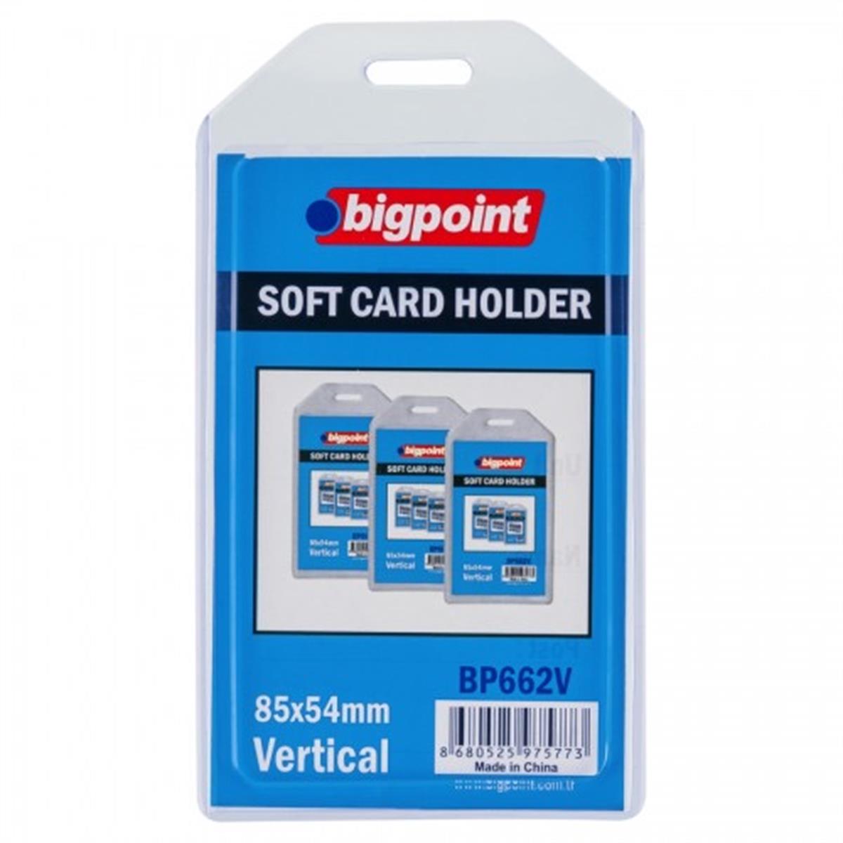  Bigpoint Bp Kart Kabı Soft Dikey Şeffaf 54X85MM