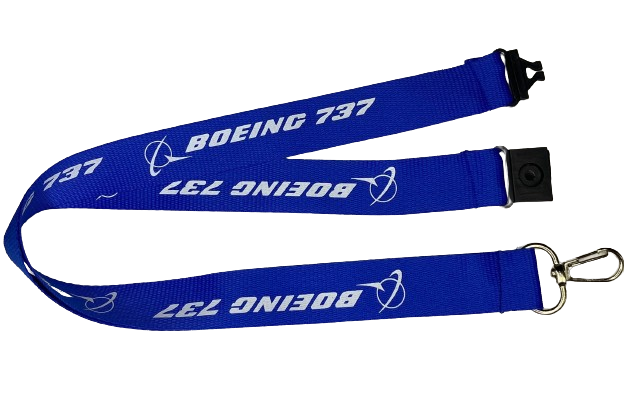 YAKA İPİ / LANYARD BOEING 737 MAVİ