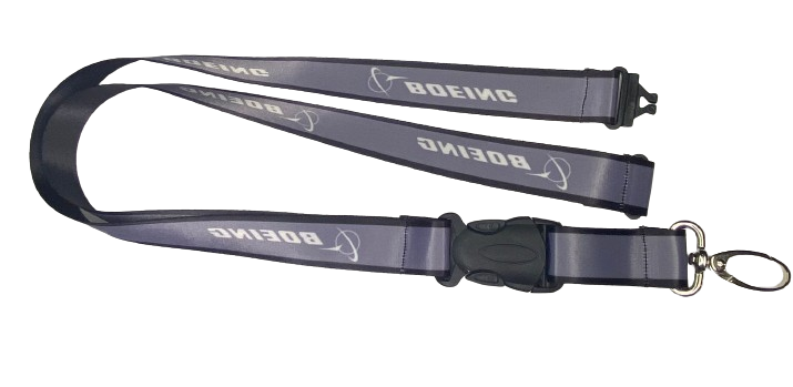 YAKA İPİ / LANYARD BOEING GRİ