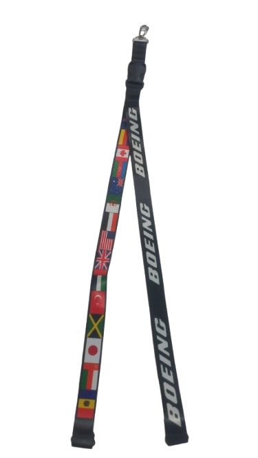Boeing Ülke Bayraklı Lanyard