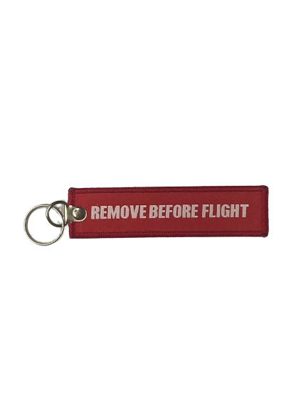 ANAHTARLIK REMOVE BEFORE FLIGHT-KIRMIZI