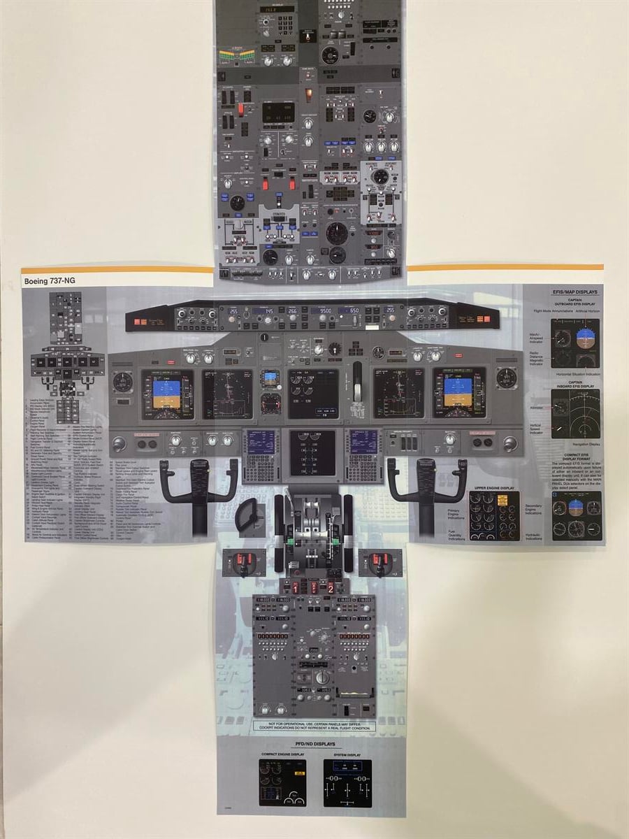 Katlanabilir Kokpit Panel 737