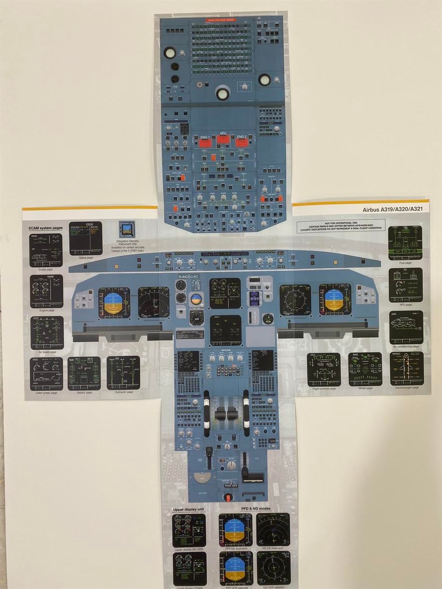 Katlanabilir Kokpit Panel A 320