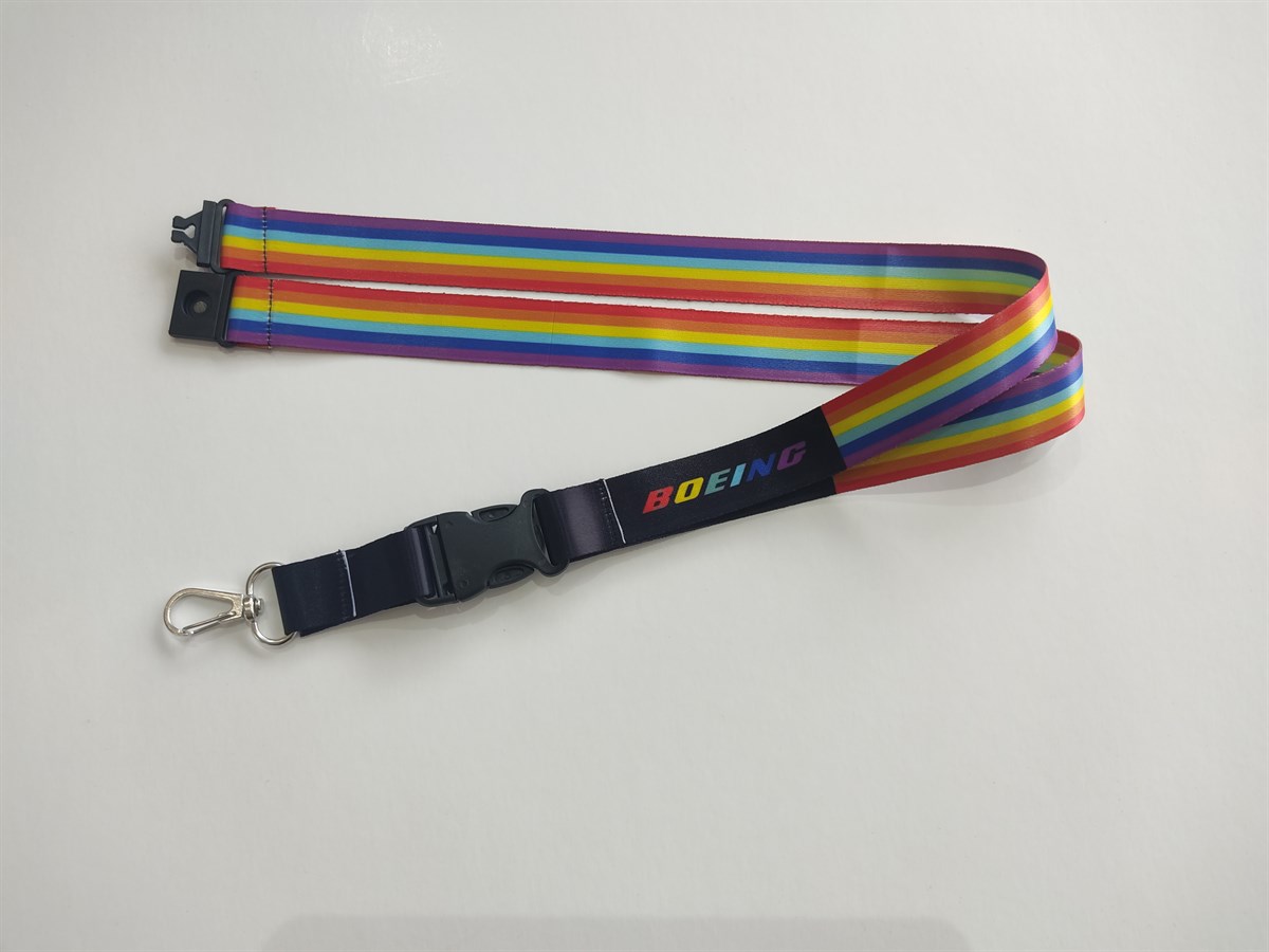 Boeing Lanyard  Rainbow