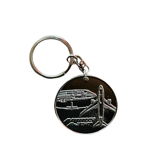 Airbus A-350 Gümüş Renk Anahtarlık