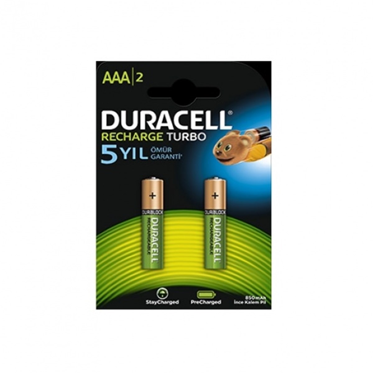 Duracell Şarjlı Pil 850 Mah. AAA 2li