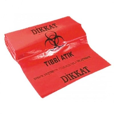 Tıbbi Atık Torbası (Poşeti) 55cmx65cm (orta boy)