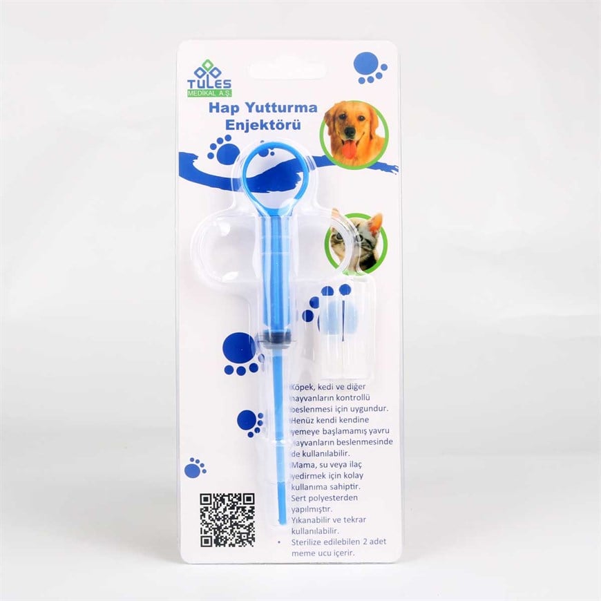 Tules Hap Yutturma Enjektörü Plastik (Çift Başlıklı)