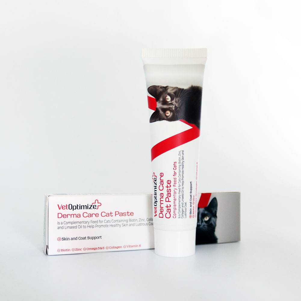 VetOptimize Derma Care Cat Pasta (Kediler İçin Sağlıklı Tüy ve Cilt Gelişimi Desteği) 100 Gr