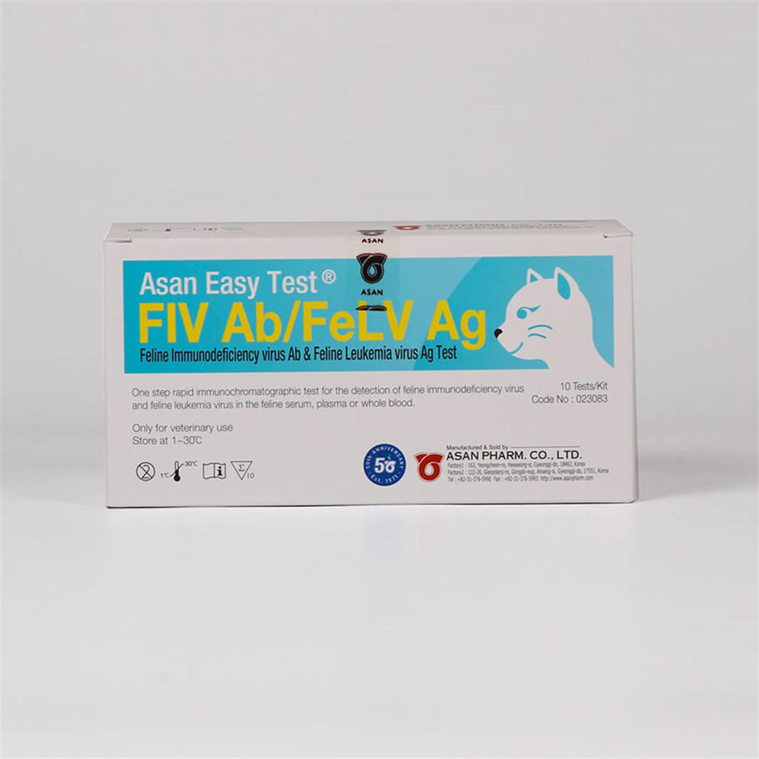 Asan FIV Ab + Felv Ag 10'lu Paket Hızlı Test Kiti