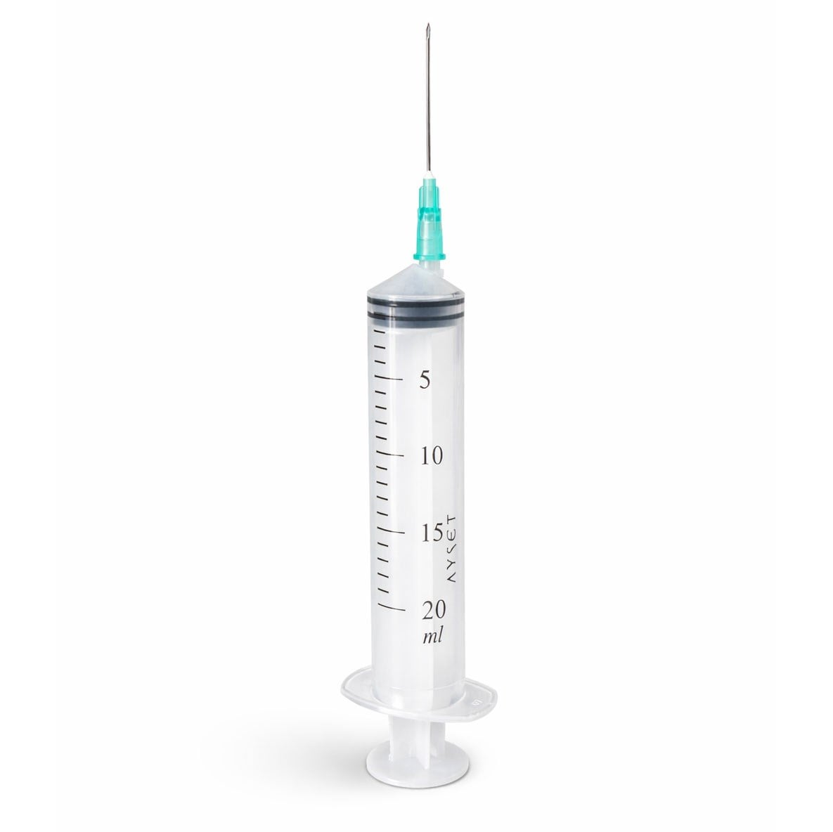 Ayset 20 CC 3 Parça (Contalı) Yeşil Uçlu Enjektör 100'lü Paket