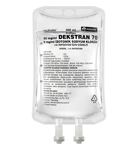 Dekstran 70 500 ML Setsiz