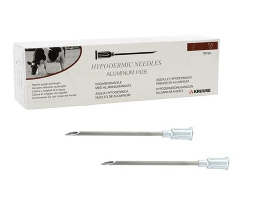 Kruuse Enjektör İğnesi Alüminyum Hub 1,6 x 38mm 100'lü Paket  