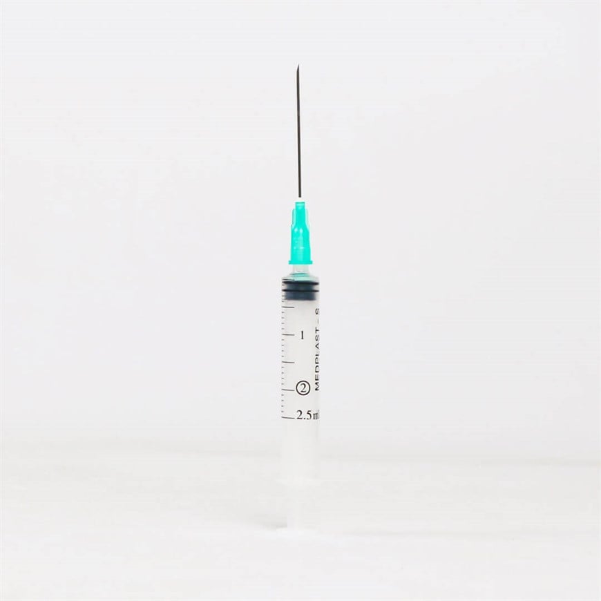 Medplast 2 CC 3 Parça (CONTALI) Uzun ve Yeşil Uçlu Enjektör 250'li Paket