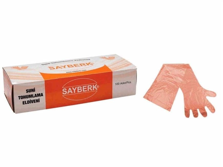 Sayberk Suni Tohumlama Eldiveni Uzun Konclu Lastiksiz 100'lü Paket