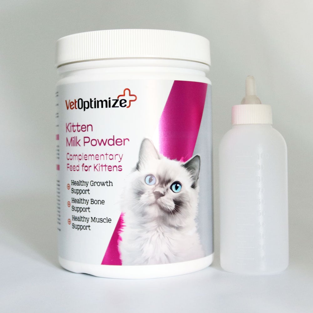 VetOptimize Kitten Milk Powder (Yavru Kediler İçin Süt Tozu) 200 Gr (Biberon Hediyeli)