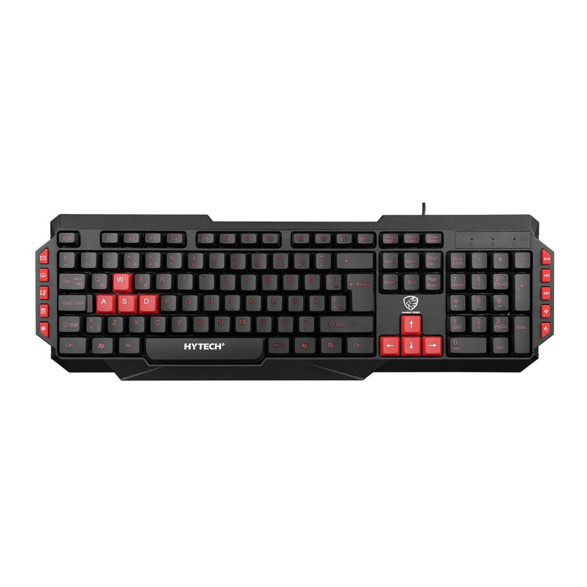 HYTECH HYK-46 GAMY SİYAH USB Q OYUNCU KLAVYESİ