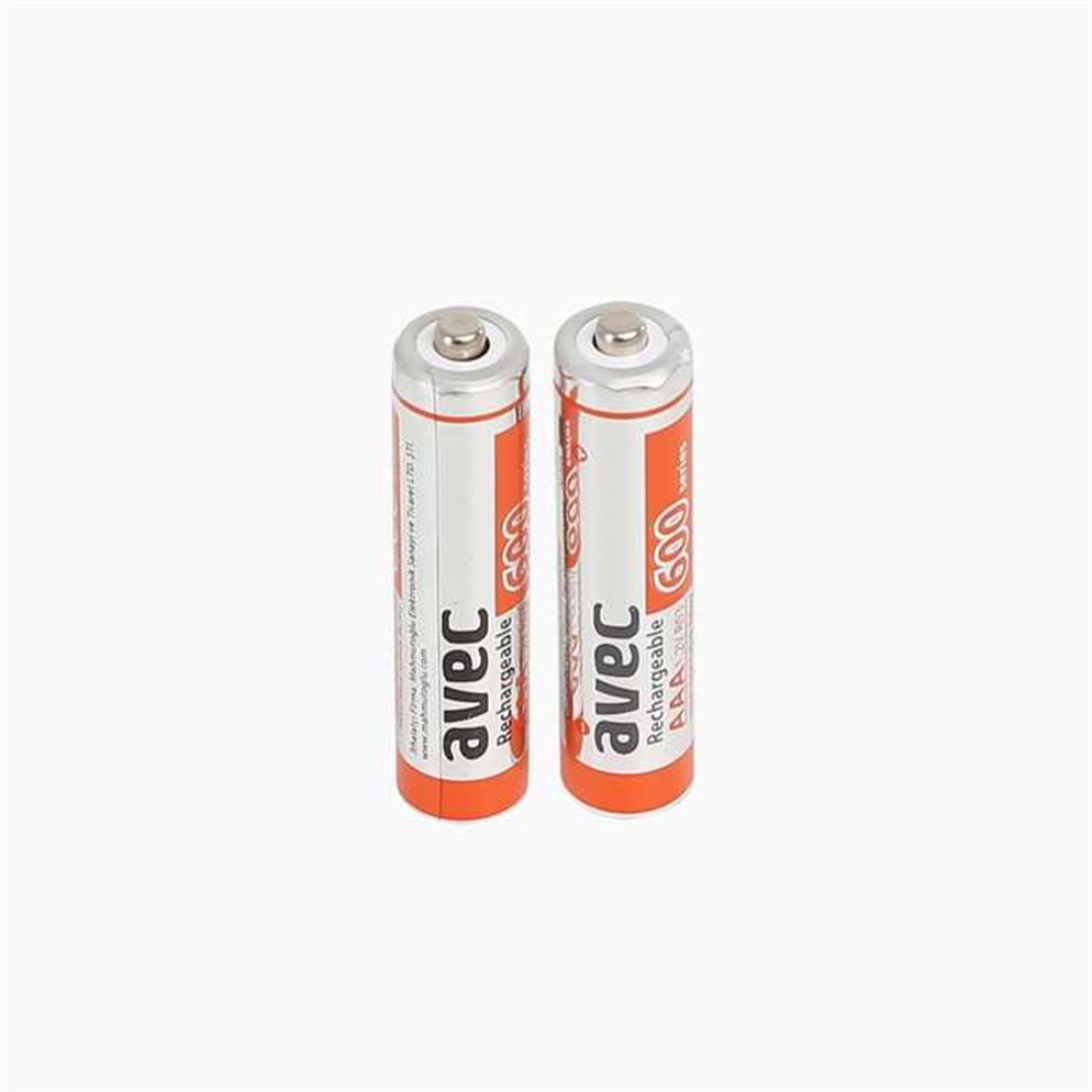 Avec 600 Mah İnce Pil 2Li