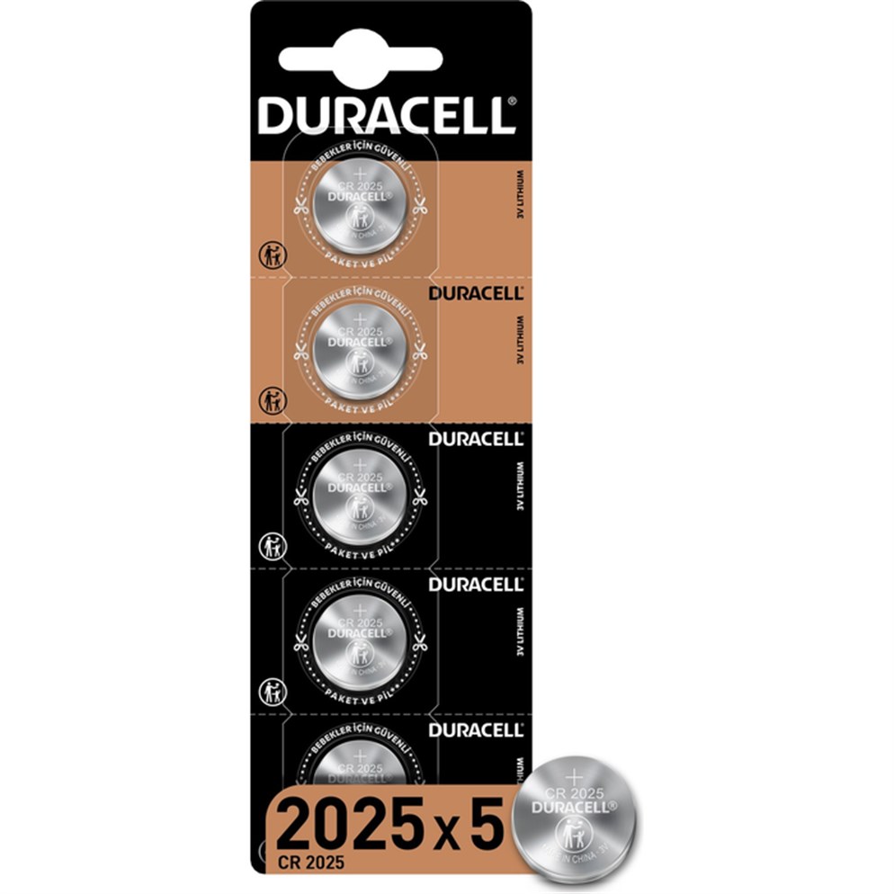 Duracell Cr2025 Lıthıum 3V Pil 5Li