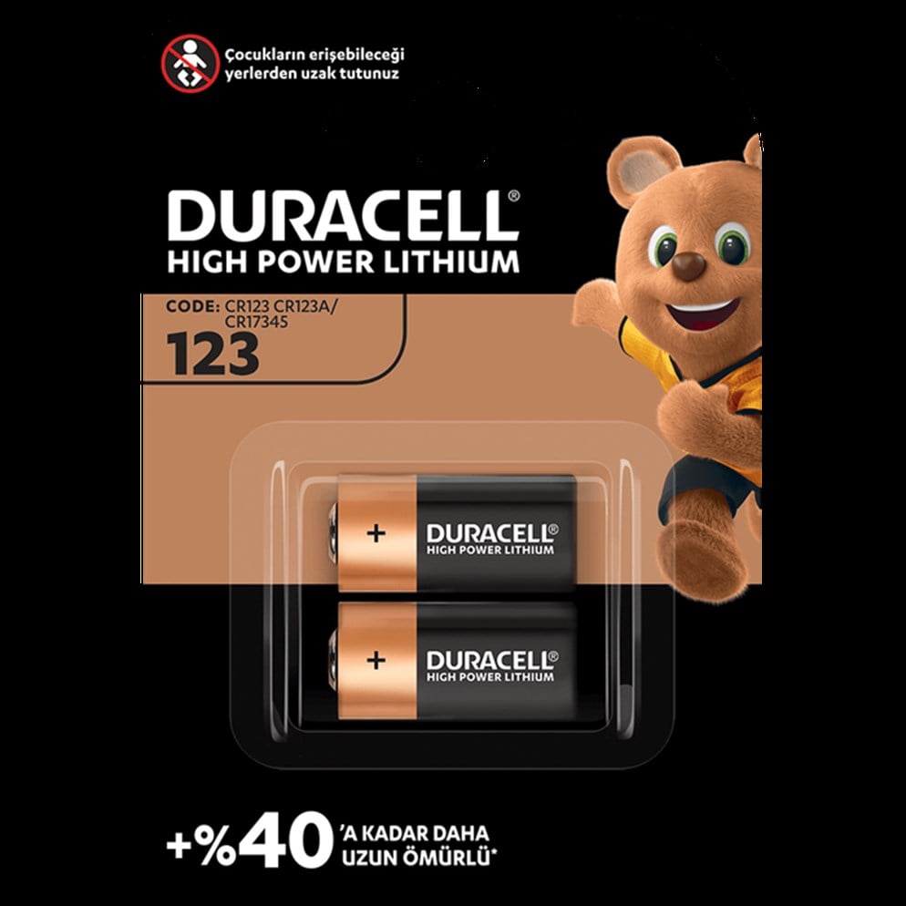 Duracell Ultra Lityum Cr123A 2Li