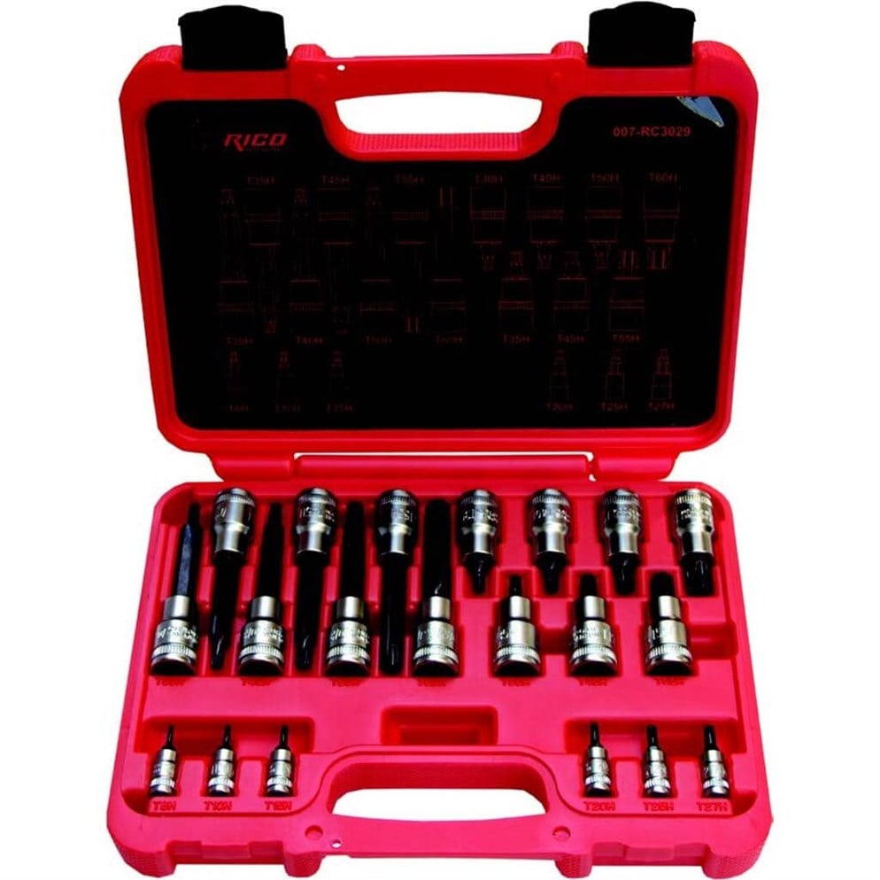 RİCO 20 Parça 1/4-1/2  Delikli Torx Lokma Takımı Seti