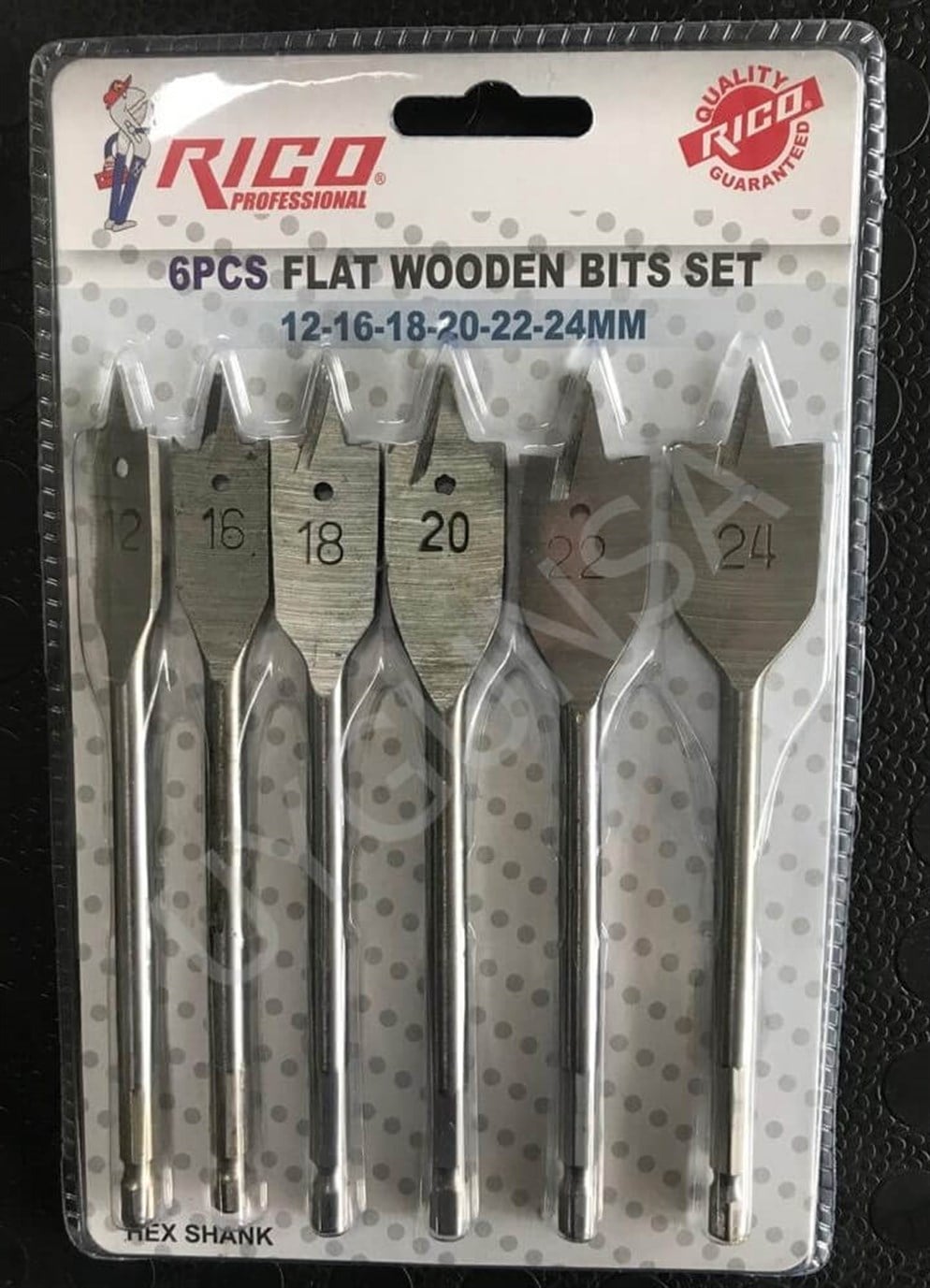 RİCO 6 Parça HEX Yaprak Matkap Ucu Takımı