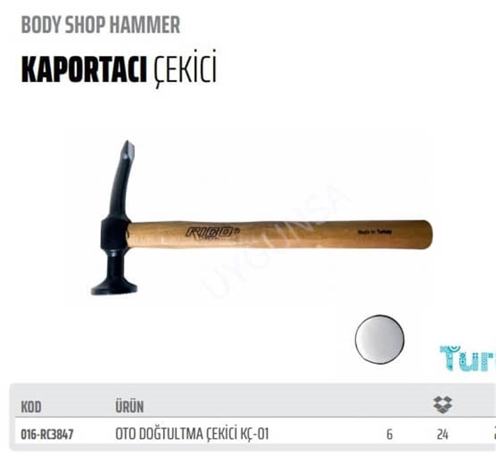 Rico Oto Doğrultma Kaportacı Çekiç KÇ-01