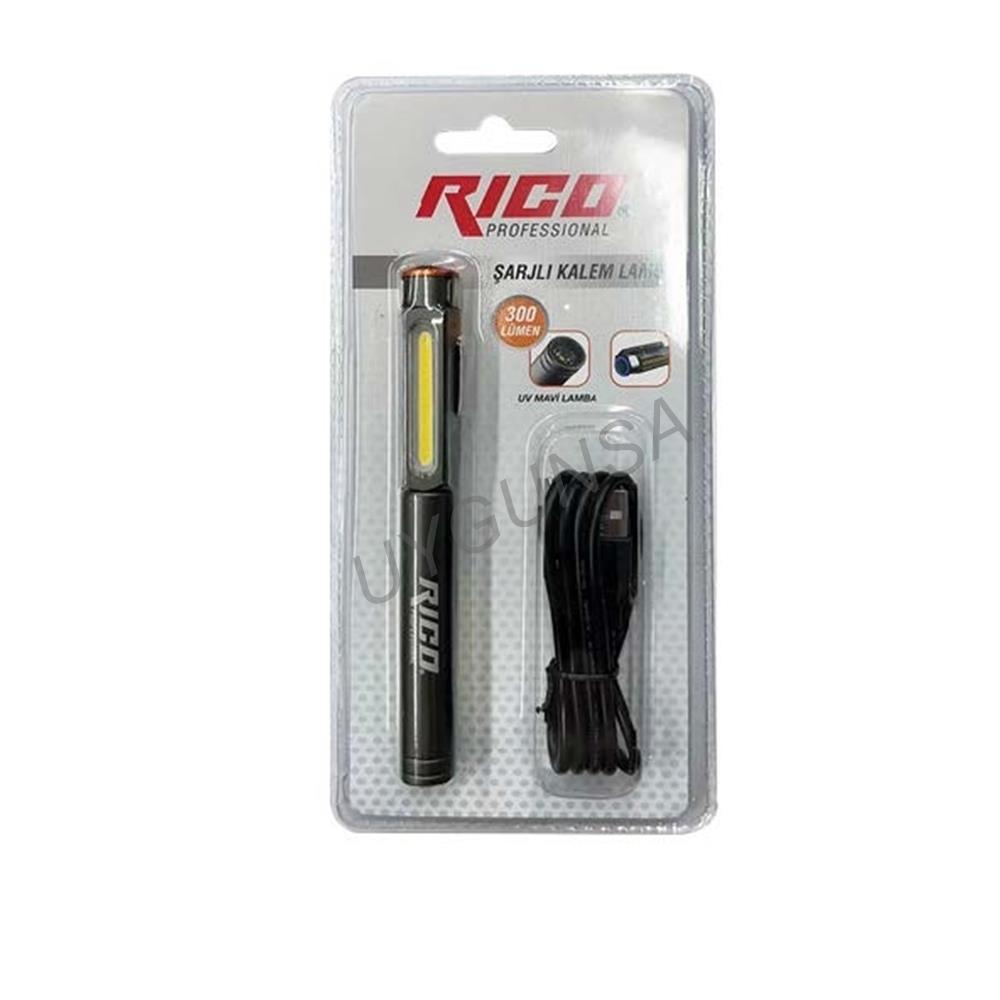 Rico RC0033 300 Lümen Şarjlı Led Kalem El Feneri