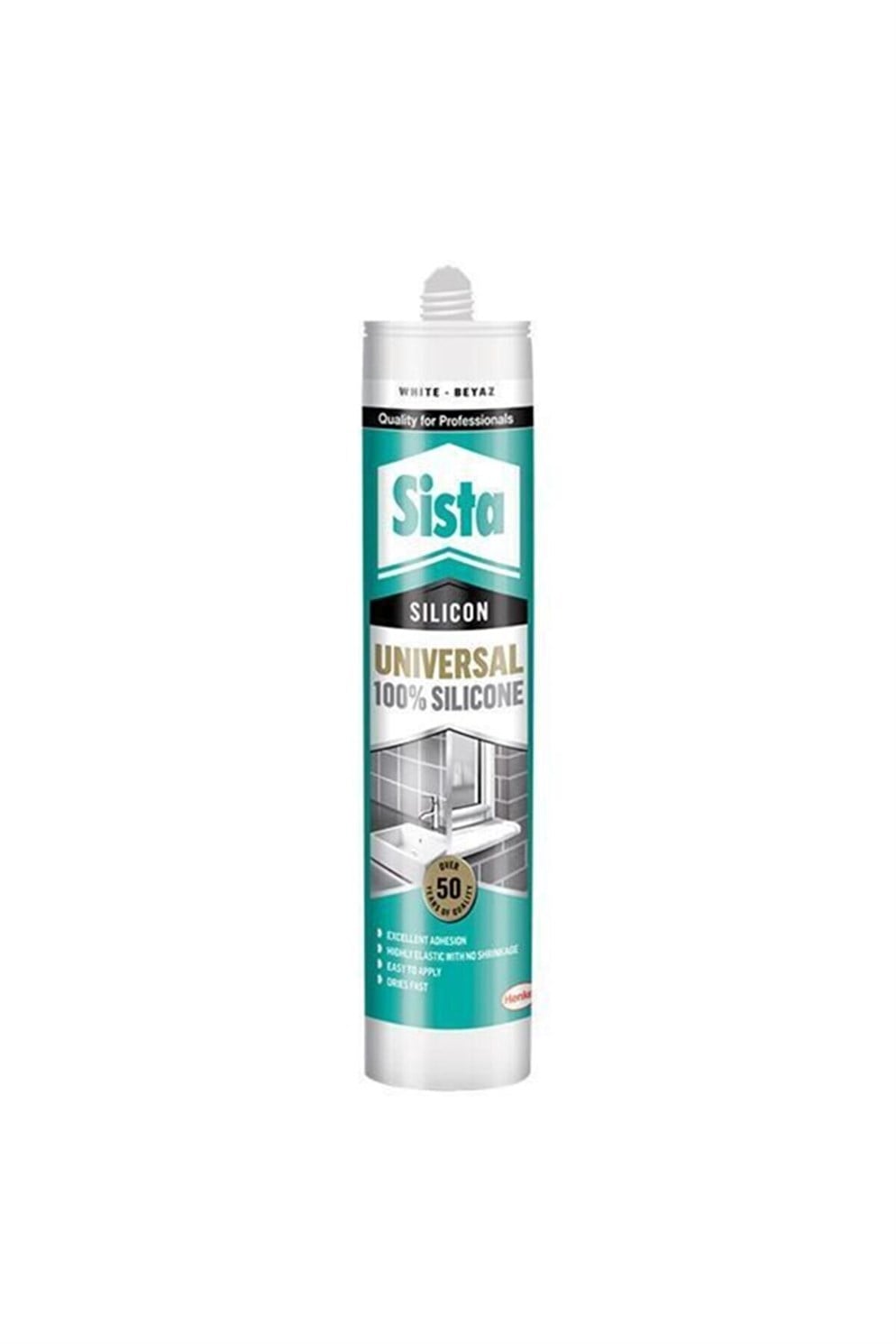Sista 20 Adet Genel Amaçlı Universal Silikon Şeffaf 280ML (1Koli)