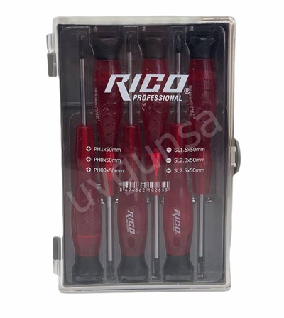Rico 6 Parça Saatci Tornavida Seti Takımı 50 MM