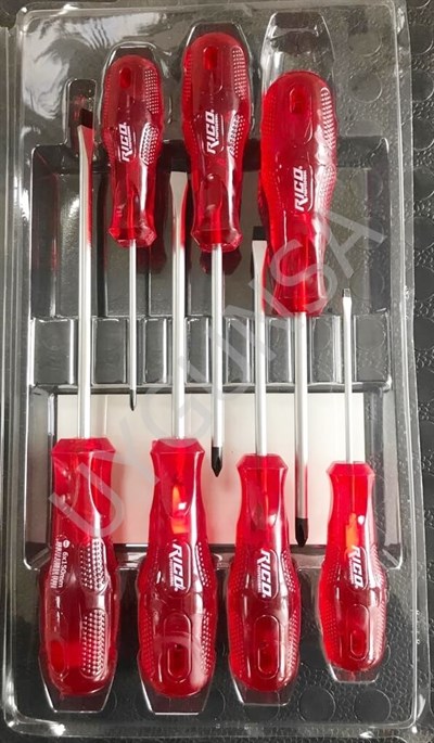 Rico 7 Parça Craft Şeffaf Kaliteli Tornavida Seti - Kraft