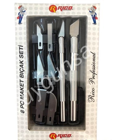 Rico 8 Parça Hobby Maket Bıçak Seti