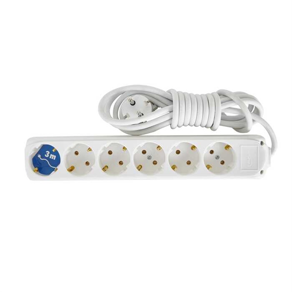 Almera 6'Lı Topraklı Priz 3 Mt.