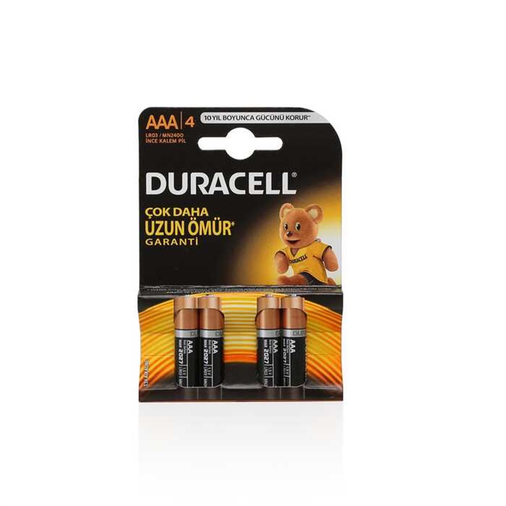 Duracell Aaa İnce Pil 4'Lü