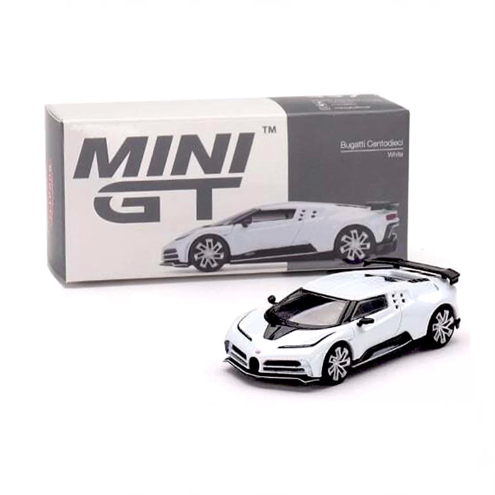 Mini GT 1:64 Bugatti Centodieci White