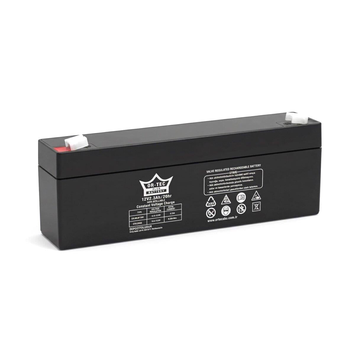 ORTEC 12V 2,3 AH UZUN AKÜ