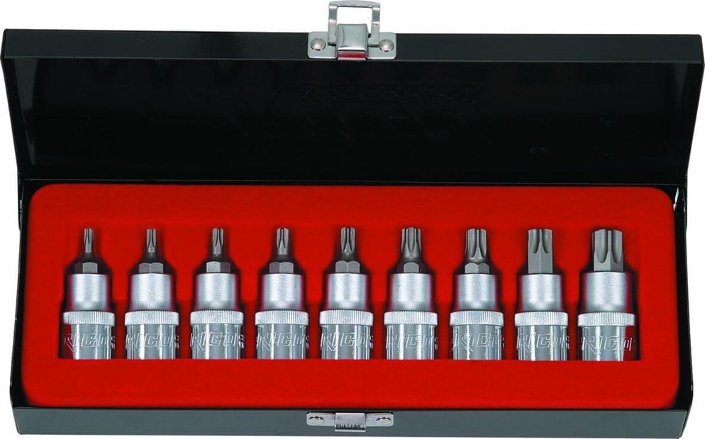 RİCO 10 Parça 1/2 Torx Lokma Takımı Seti T (Erkek)
