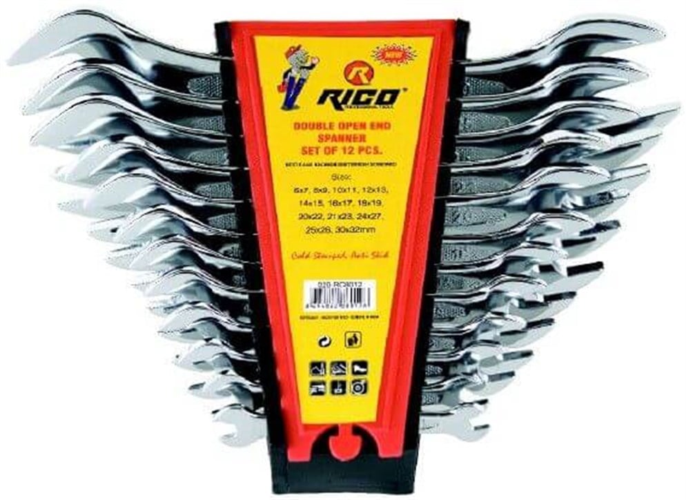 RİCO 12 Parça Extra Düz Kısa Anahtar Seti