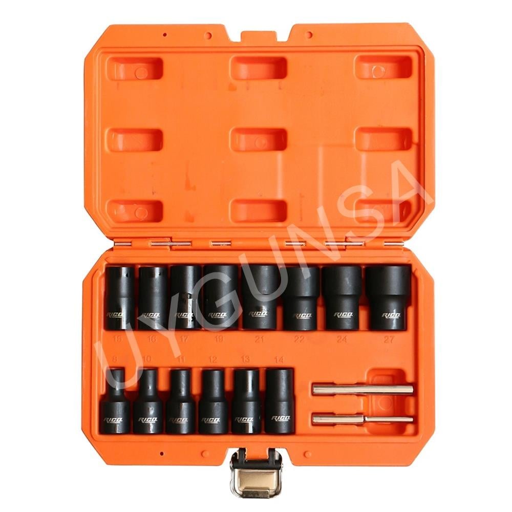RİCO 16 Parça 1/2  Twist Lokma Takımı Seti 8-27 mm