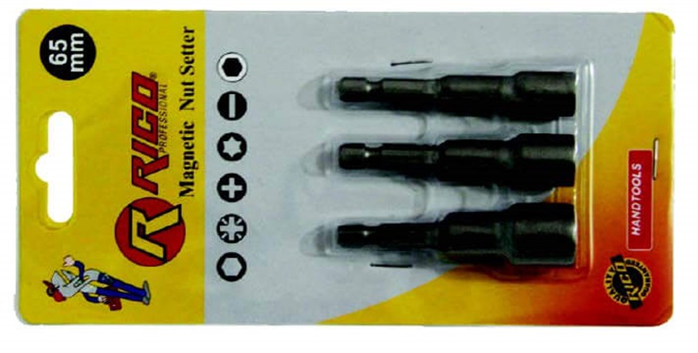 RİCO 3 Parça Manyetik Bits Lokma Seti 65 mm