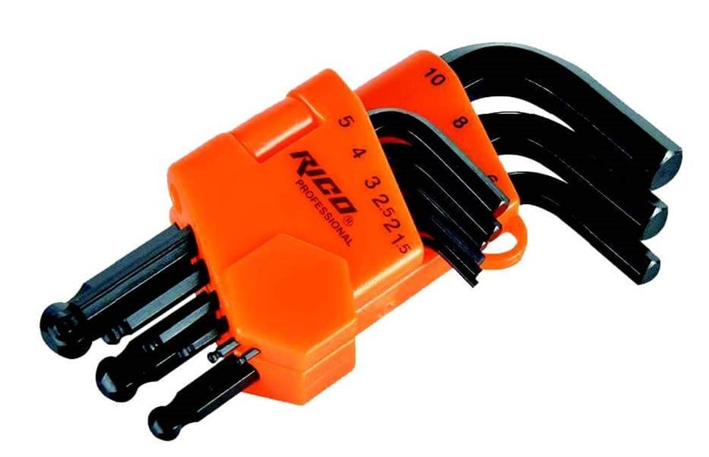RİCO 9 Parça Vakumlu Allen Misket Başlı Kısa
