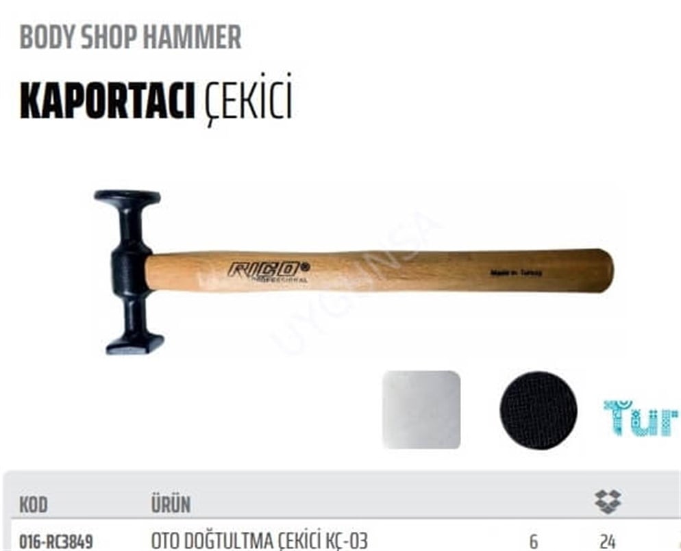 Rico Oto Doğrultma Kaportacı Çekiç KÇ-03