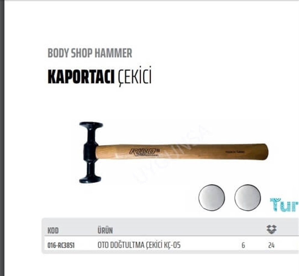 Rico Oto Doğrultma Kaportacı Çekiç KÇ-05