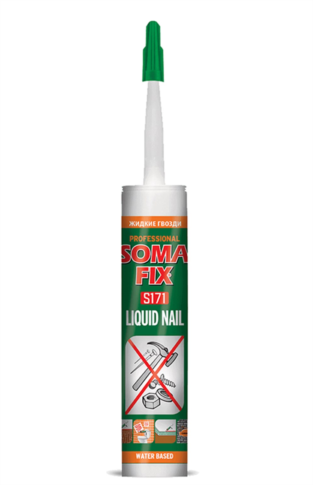 Somafix Sıvı Çivi Kartonpiyer Korniş Yapıştırıcı Beyaz 310 ML