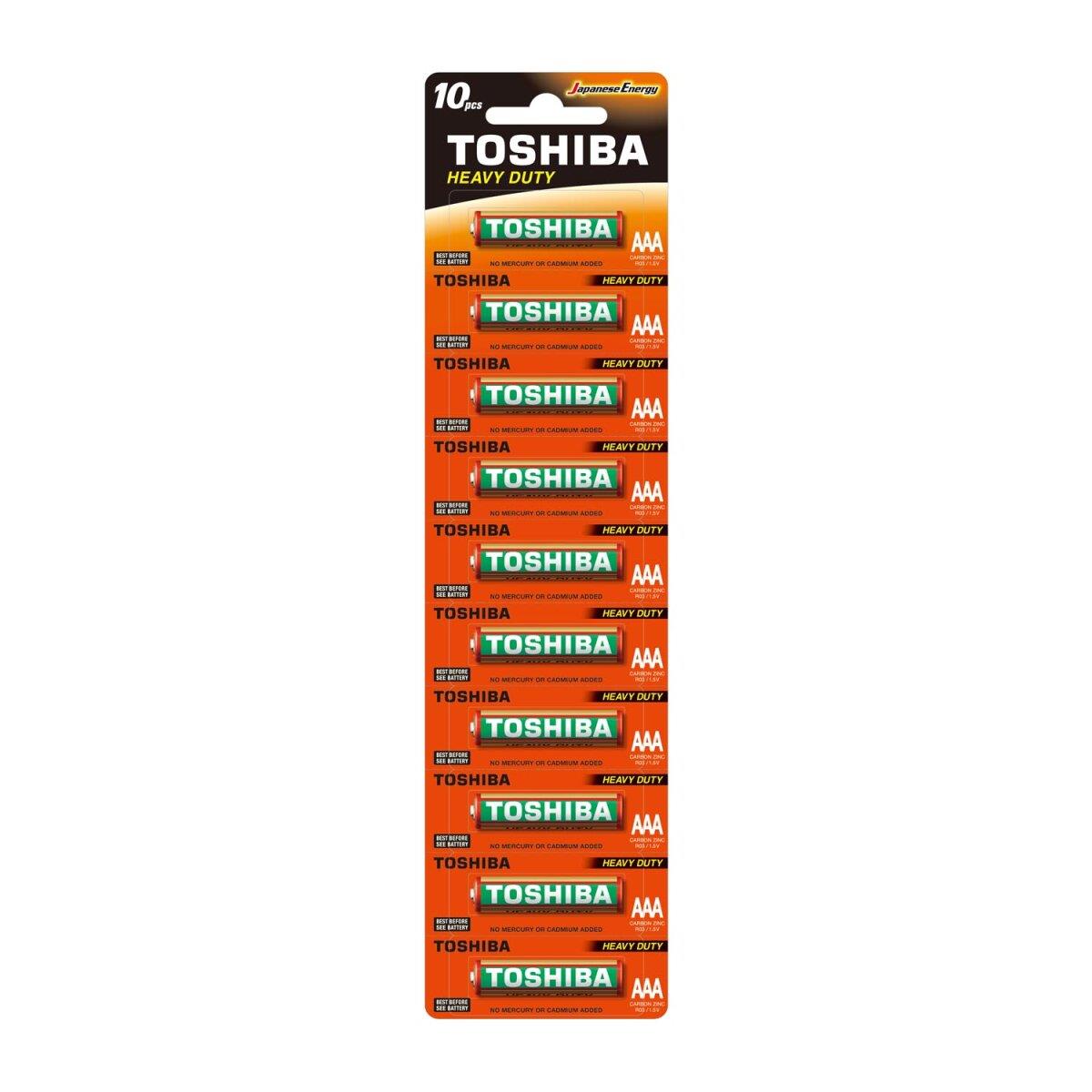 TOSHIBA R03KG KARTELA İNCE PİL 10LU