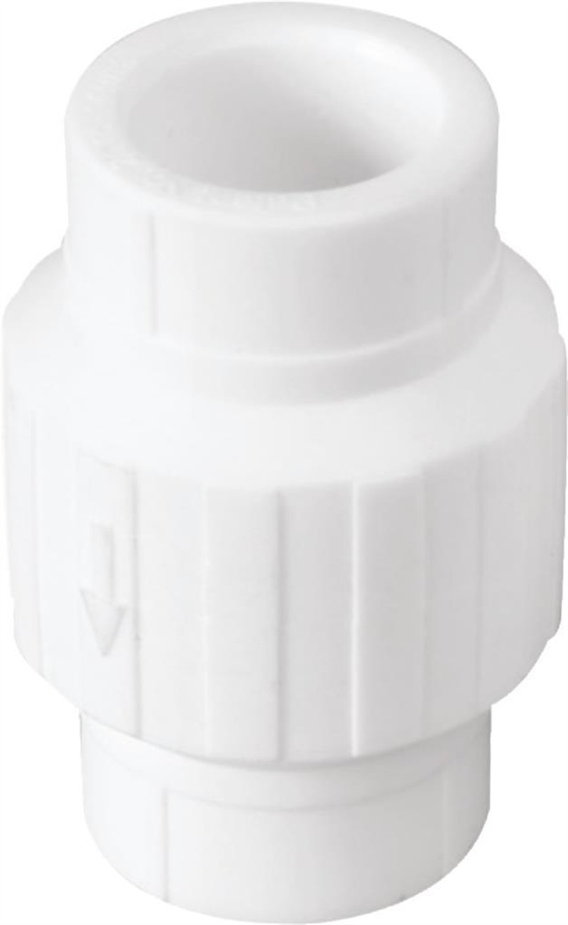 25 MM PP ÇEKVALF DİK BEYAZ