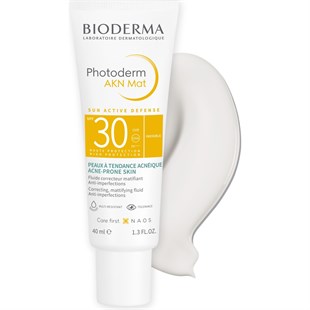 Bioderma Photoderm AKN Mat SPF 30 40 ml - Karma ve Yağlı Cilt İçin  Mat Güneş Koruyucu