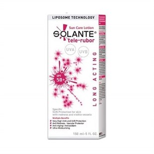 Solante Tele-Rubor Lotion Spf 50 150 ml - (Rozase) Güneş Koruyucu Losyon