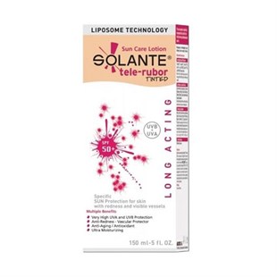 Solante Tele-Rubor Tinted Lotion Spf 50 150 ml - (Rozase) Renkli Güneş Koruyucu Losyon